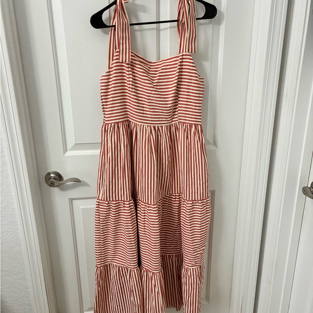 Striped Red and White Women's Dress